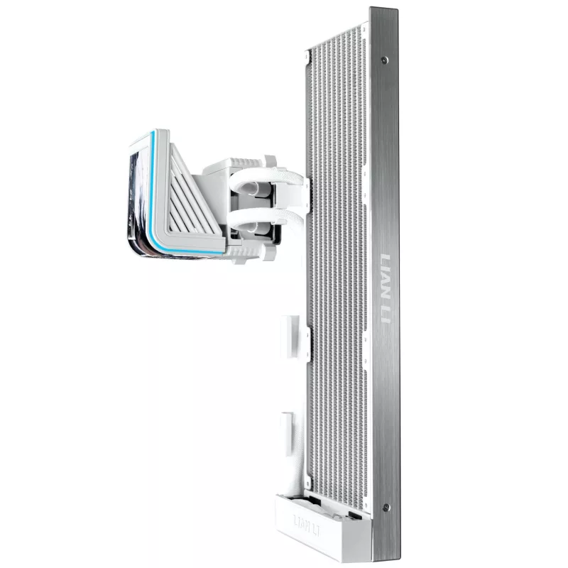 Lian Li HydroShift II OLED Curved 360 Fanless AIO Flüssigkeits-CPU-Kühler, 360 mm Radiator, OLED-Display - Weiß