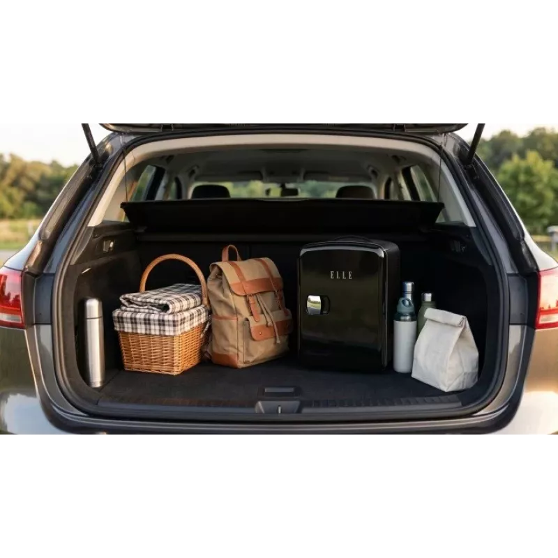 ELLE Home ESDAF101BKEU Mini-Kühlschrank 4L Schwarz