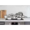 ELLE Home Edelstahl 12-teiliges Topf- und Pfannenset ECCS200412A