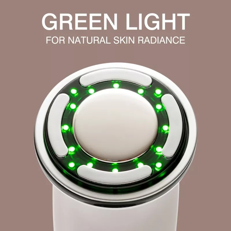 RIO FCAA-EU/1,0 Facemask LED - Rot, Blau, Grün Lichttherapie, 150 LEDs, Wiederaufladbar