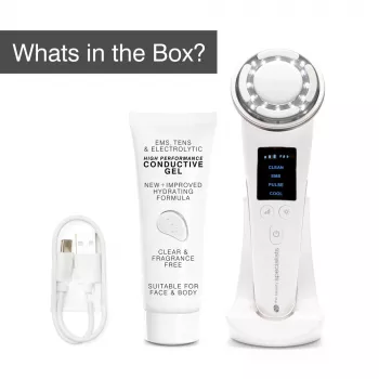 RIO FCAA-EU/1,0 Facemask LED - Rot, Blau, Grün Lichttherapie, 150 LEDs, Wiederaufladbar