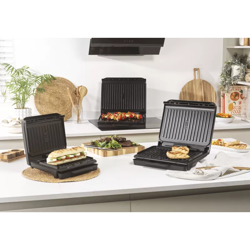 Salter EK6236VDE ActiGrill Everyday Elektrogrill, 1000 W, Antihaft, Schwarz/Silber