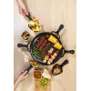 Giles & Posner EK4511GV2VDE Tisch-Raclette-Grill 1200 W 8 Personen Schwarz/Silber