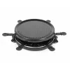 Giles & Posner EK4511GV2VDE Tisch-Raclette-Grill 1200 W 8 Personen Schwarz/Silber