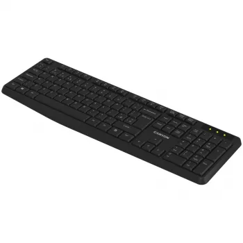 CANYON Tastatur KB-W01 Wireless Schwarz