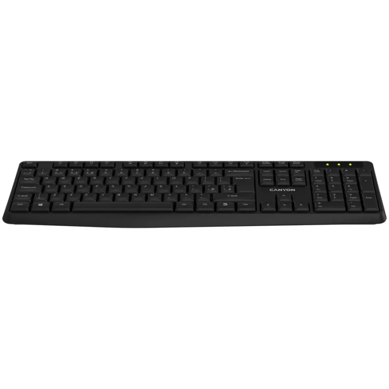 CANYON Tastatur KB-W01 Wireless Schwarz
