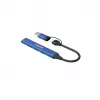 CANYON DS-02 4-in-1 USB-A/C Hub Blau