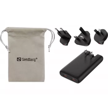 SANDBERG 4in1 TravelCharger 65W Black