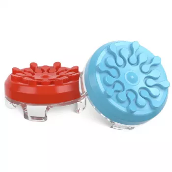 SteelSeries KontrolFreek Performance Thumbsticks Splash (Rot/Blau, 2 Stück, für Nintendo Switch Joy-Cons & Nintendo Switch Lite)