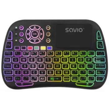 SAVIO ARGB Mini Bluetooth + 2,4 GHz Mechanische Tastatur Schwarz