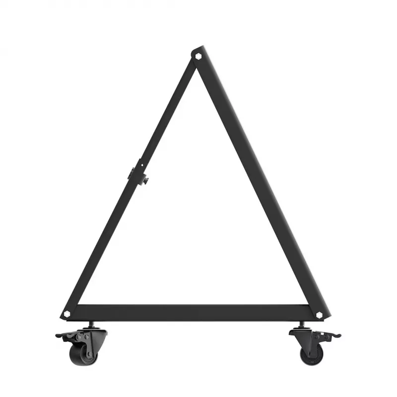 Maclean MC-183 Mobiler TV-Bodenständer/Trolley, 37-80 inch, VESA 800x400, 75 kg, feststellbare Rollen, Schwarz