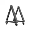 Maclean MC-183 Mobiler TV-Bodenständer/Trolley, 37-80 inch, VESA 800x400, 75 kg, feststellbare Rollen, Schwarz
