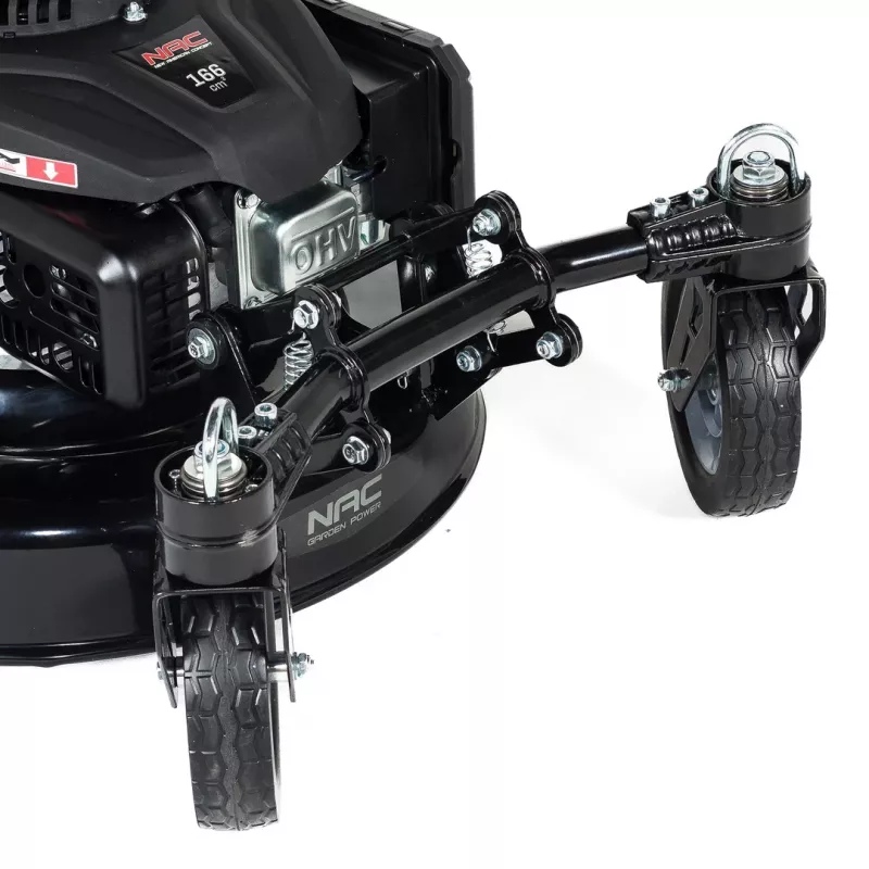 NAC LS50-166L-JR2 Benzin-Rasenmäher 166cc Selbstfahrend 50cm Schnittbreite 60L Grasfangkorb