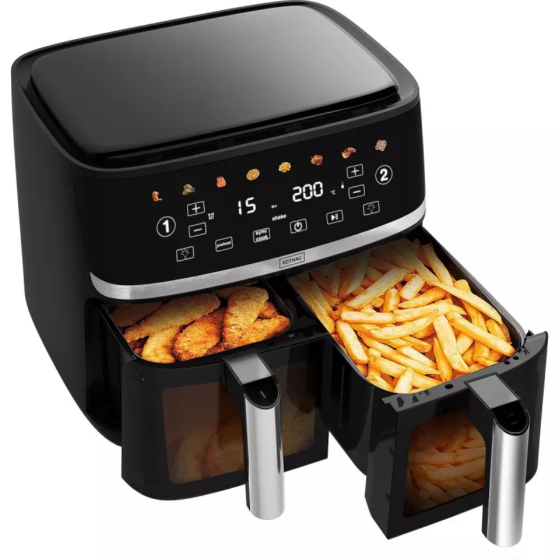 Kernau KSAF 1017 EB Duo 10.2 L Schwarz Dual Basket Air Fryer