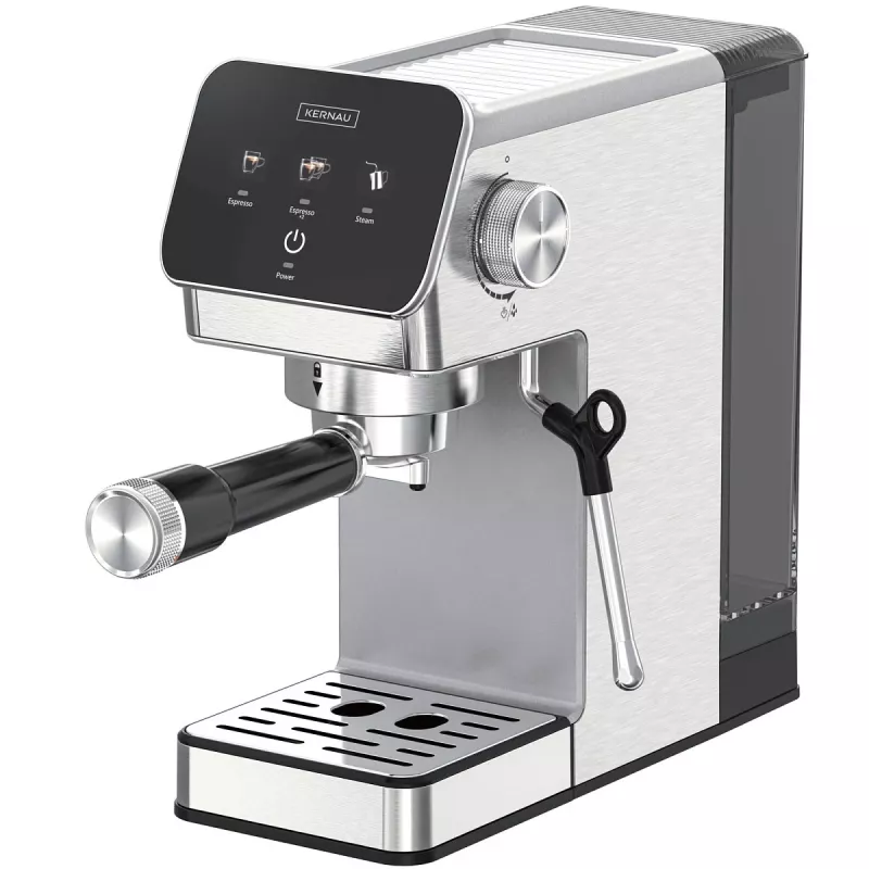 Kernau KCM 131 Espressomaschine, 15 bar, 900 W, 0,9 l Wassertank, gemahlener Kaffee und ESE