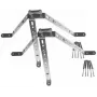 DELTA OPTICAL OMP-50R45-70 Wandhalterung für Antennenmastmontage, feuerverzinkter Stahl, 50 mm Abstand, 45-70 mm Mastdurchmesser