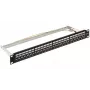 DELTA ENERGY SYSTEMS (SWITZERLAND) AG Patch Panel Keystone PP-24/RJ-FX/6AC2 - 24 Port Cat.6A FTP 1U Schwarz