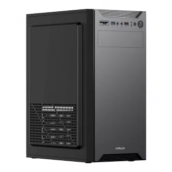 KRUX KIRO ATX Midi Tower Gehäuse, ohne Fenster, ohne Netzteil, Schwarz