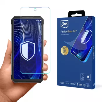 3MK PROTECTION FlexibleGlass Pro Displayschutzfolie für Unihertz Shark 5G - Hybridglas, 7H Härte, 0,3 mm, transparent