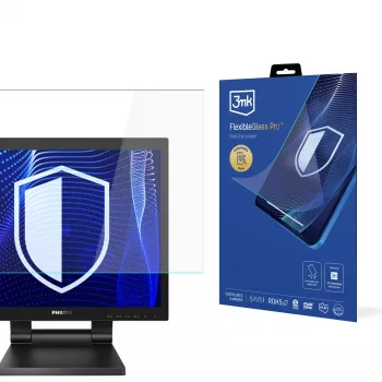 3MK PROTECTION FlexibleGlass Pro Displayschutzfolie für Philips 172B9TL Monitor (17 Zoll, 5:4, Hybrid-Glas, 7H Härte, 0,3 mm, klar)