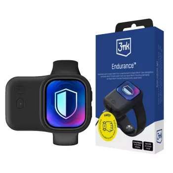 3mk Endurance Powerbank Case für Apple Watch 44 mm/45 mm 2,5 W 1200 mAh USB-C Schwarz