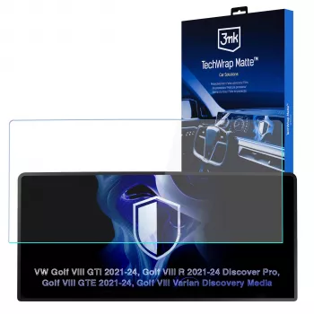 3MK PROTECTION VW Golf VIII R 2021-24 Discover Pro - 3mk TechWrap Matter Center Display Screen Protector
