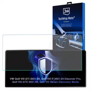 3MK PROTECTION VW Golf VIII R 2021-24 Discover Pro - 3mk TechWrap Matter Center Display Screen Protector