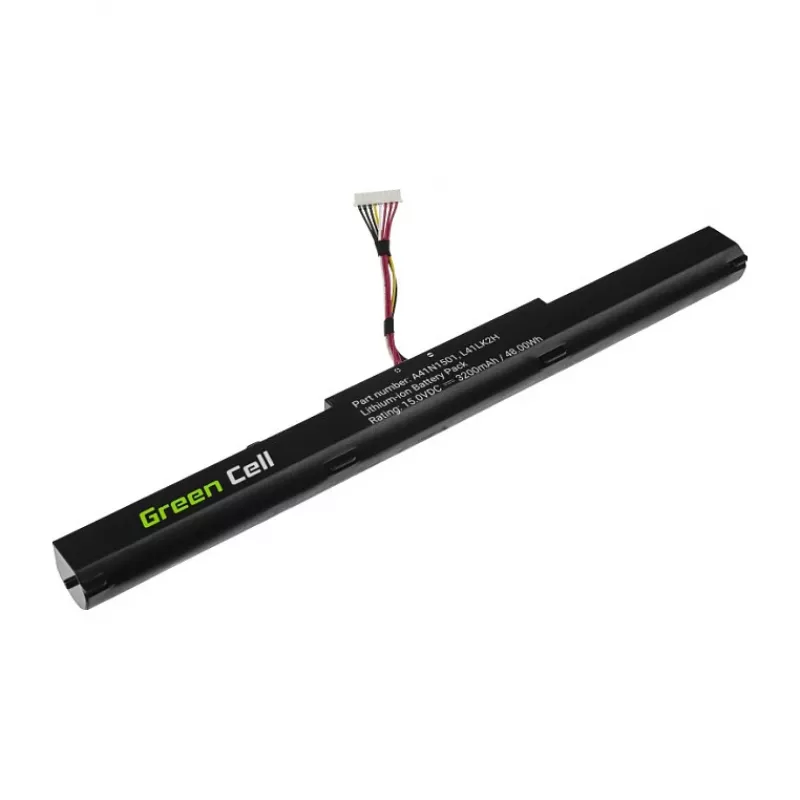 Green Cell GREENCELL Akku für Asus A41N1501 - Li-Polymer 15,2V 4000mAh 60,8Wh 4 Zellen Schwarz
