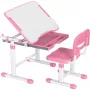 MOZOS DC-SET Verstellbarer Schreibtisch- und Stuhlsatz Rosa