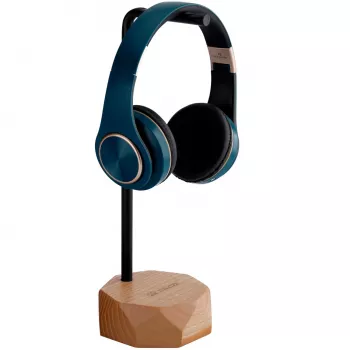MOZOS HS-PRO-LIGHT Kopfhörerständer aus Holz, Eschenholz und Eisen, 35 cm, hellbraun