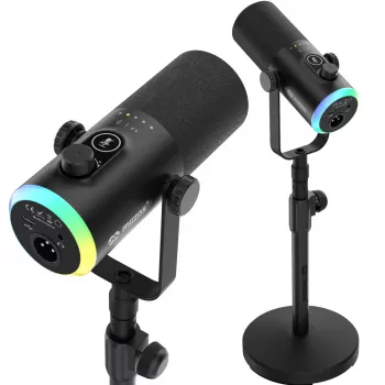 Mozos GM-ONE USB XLR RGB LED Mikrofon Schwarz