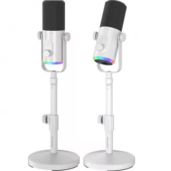 MOZOS GM-ONE Weißes Dynamisches Mikrofon USB XLR RGB LED