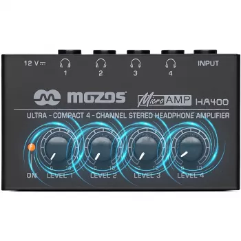 MOZOS HA400 4-Kanal Stereo Kopfhörerverstärker