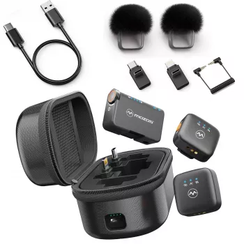 MOZOS MX4-DUAL 2.4 GHz Dual Wireless Microphone System für Smartphones