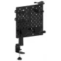 Huzaro Sync 3.0 Desk Organizer Panel - Schwarz, 700x600 mm, Klemmbefestigung, mit 2 Ablagen, 5 Haken, Stifthalter