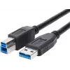 Brackton USB 3.0 Kabel Typ-A auf Typ-B 5Gbps 1m Schwarz
