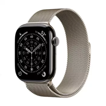 Crong Milano Steel – Edelstahl-Armband für Apple Watch 44/45/46/49 mm (Champagner)