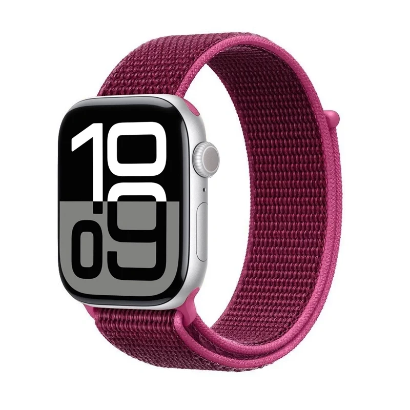 Crong Nylon Sport Band für Apple Watch 38/40/41/42 mm (Magenta Fusion)