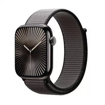Crong Nylon Sport Loop für Apple Watch 44/45/46/49 mm (Night Grey)