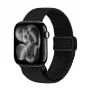 Crong Wave Band Geflochtenes Armband für Apple Watch 38/40/41/42 mm (Schwarz)