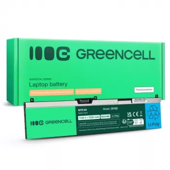 Greencell NYFJH-6C Laptop-Akku für Dell Precision 15 7530 7540 7740, 97Wh, 11,4V, 8500mAh, Schwarz