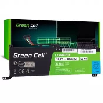 Green Cell L19M4PC0 Akku für Lenovo Legion 5/5P/7, 60Wh, 15,36V, 3900mAh, 4-Zellen, Li-Ion, Schwarz