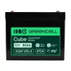 GREEN CELL Greencell AGM VRLA 12V 80Ah Wartungsfreie Batterie für USV, Waagen, Wohnmobile (260x168x216mm)