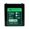 Greencell AGM VRLA 12V 4,5Ah wartungsfreie Batterie für Registrierkassen, Spielzeug, Kameras (90x70x106mm)