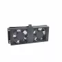 RACKTEL RL-WE602 1U 19-Zoll Rack-Lüfterpanel mit 2 Axiallüftern, 230V AC, schwarz
