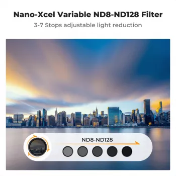 KF X Fader Variable ND Filter 40.5mm ND8-ND128 Grau