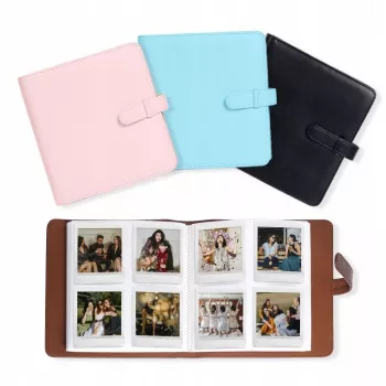 LOVEINSTANT Fotoalbum 288 Abzüge für Fujifilm Instax Square SQ1 / SQ6 / SQ10 / SQ20 / Square Link / Share SP-3, Pink