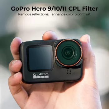 KF Circular Polarizer CPL MC Filter für GoPro Hero 12/11/10/9 Schwarz KF01.2336