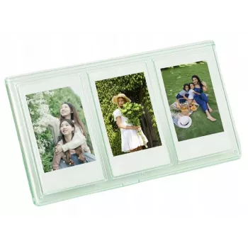 LOVEINSTANT Standrahmen für 3 Fotos für Zink / Fuji Instax Mini Kameras - Grün