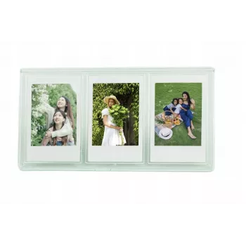 LOVEINSTANT Standrahmen für 3 Fotos für Zink / Fuji Instax Mini Kameras - Grün
